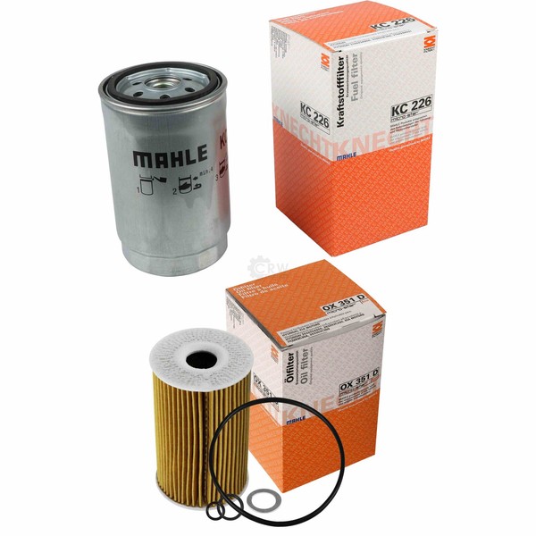 Mahle / Knecht Set Filterpaket Kraftstofffilter KC 226 ÖLfilter OX 351D-image