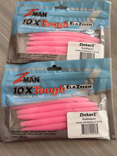 2 - Z-man ZinkerZ Worms Bubblegum 5 inch 6 Pk...