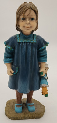 Candy Design Figur kleines Mädchen mit Puppe in der Hand von Carl Larsson