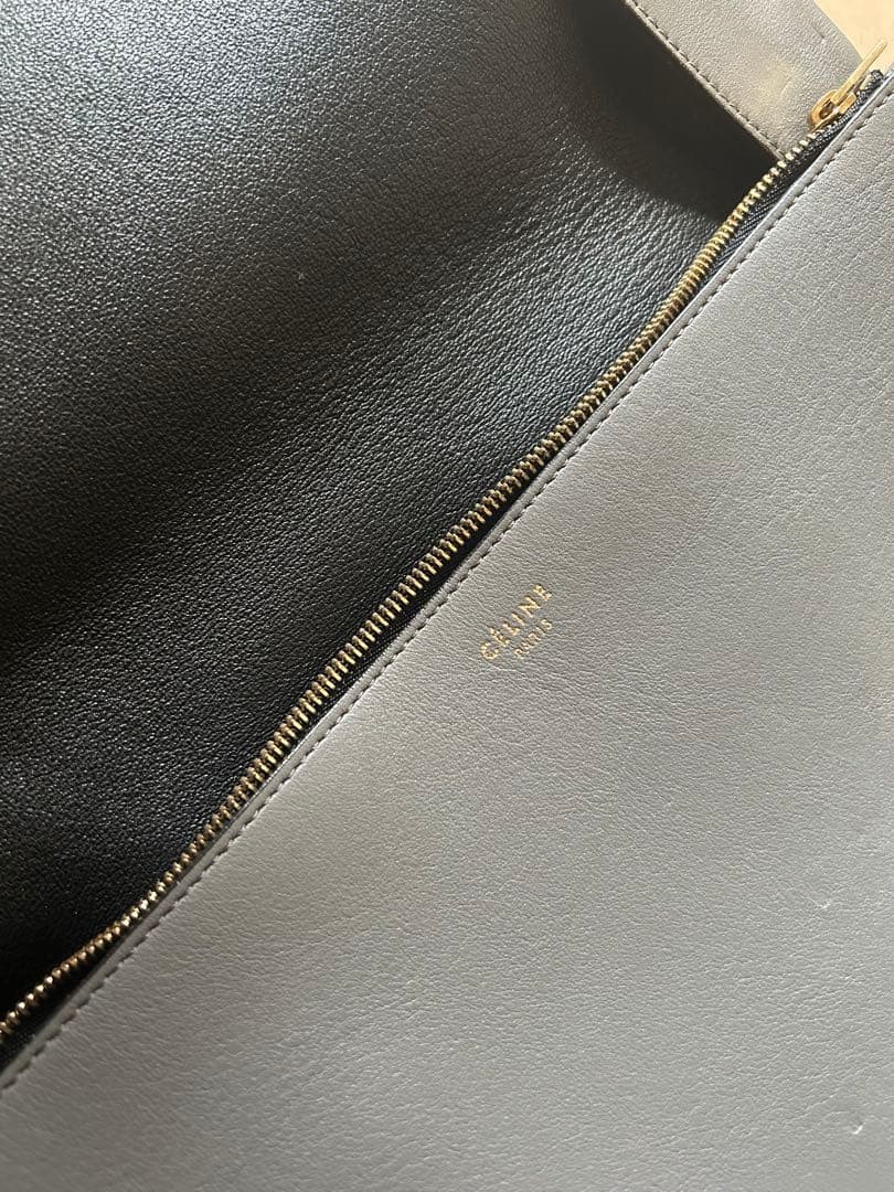 CELINE shoulder bag bag bicolor gray CELINE bag — image 8