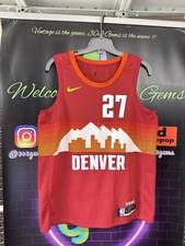 Authentic Nike Jamal Murray #27 Denver Nuggets 2020-21 Red CITY NBA Jersey 52