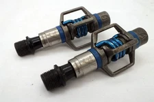 Vtg Crank Brothers Bros 3 Egg Beaters Pedals Mountain Bike ATB Blue 9/16 Smooth