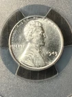 Bright MS65 Steel Cent 1943 Wheatback Penny PCGS 49133762