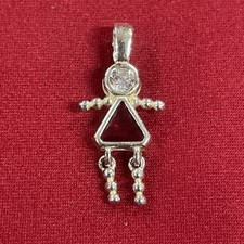 Sterling Silver 925 CZ Birthstone Charm July Baby Girl