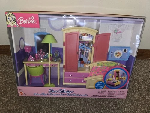 2003 Barbie Decor Collection Bedroom Playset Vintage W/ Box Mattel New Old Stock