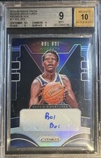 Bol Bol 2019 Prizm Black 1/1 Rookie Signatures RC BGS 9