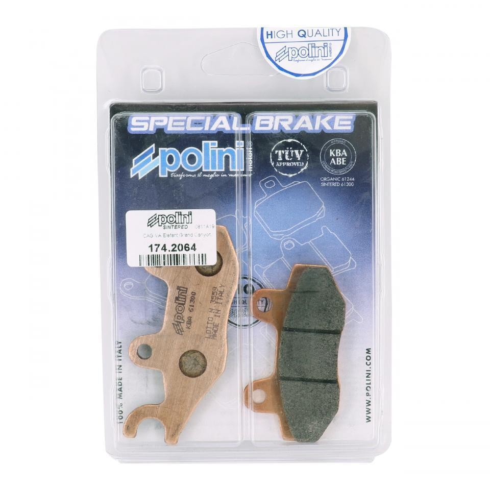 Plaquette de frein Polini Benelli scooter garniture anti-bruit