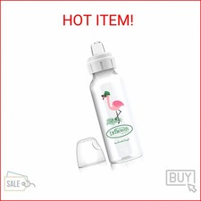 Dr. Brown's Milestones Narrow Sippy Bottle, 100 Silicone Soft Sippy Spout, 8oz/