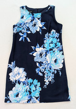 Alyx Women's Dress Size 10P Blue Floral Print Sheath