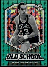 2019-20 Panini Mosaic Dennis Johnson Old School Mosaic Green #6 Boston Celtics
