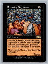 MTG　Recurring Nightmare　繰り返す悪夢　エクソダス　英語版 MTG 繰り返す悪夢 Recurring Nightmare エクソダス 英語 【公式通販】