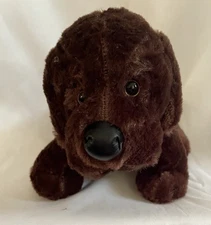 Ganz Webkinz Chocolate Brown Lab Dog Puppy HM138 Stuffed Plush  9"  **No Code**