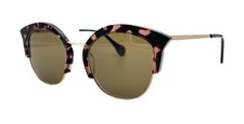 NEW WOOW SUPER LUCKY 2 COL. 6023 PINK TORTOISE AUTHENTIC SUNGLASSES 49-19-145