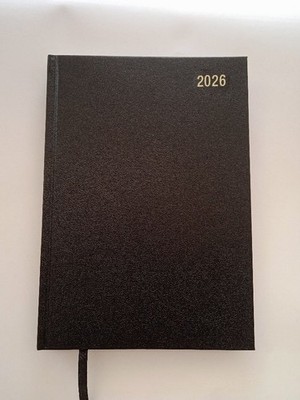 Valuex Schreibtischtagebuch A5 Tag pro Seite 2026 schwarz - BUSA51 BLACK