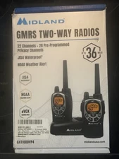 Midland GXT1000VP4 2-Pk 36-Mile 50-Channel FRS/GMRS Two-Way Radio (Pair)