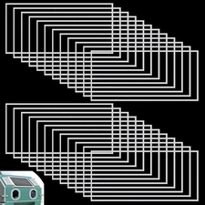 24 Pack 23x11 Inch Sandblast Cabinet Inner Lens Protector Clear Sandblast Film