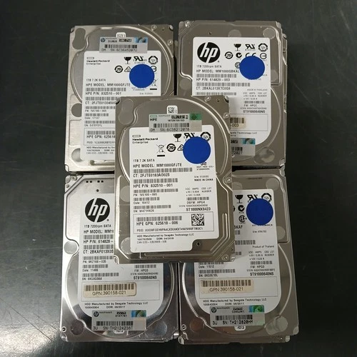 *LOT OF 21* HP Mixed Model 2.5" 1TB SATA HDDs 7.2k RPM