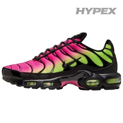Nike Air Max Plus Breathable Support Running Shoes Unisex Pink Green