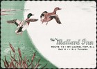 Vintage placemat THE MALLARD INN ducks pictured Mt Laurel Township New Jersey — photo 1