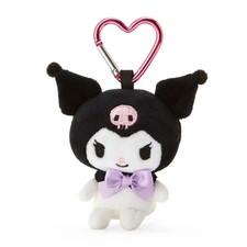 Sanrio Kuromi Mini Mascot Plush holder keychain shipping from Japan