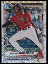 2021 Bowman Chrome Kristian Robinson Prospects Mojo Refractor   BCP-158