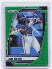 Arjun Nimmala 2025 Panini Prizm Green Prizm Toronto Blue Jays Prospect
