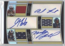 2010 Triple Threads Relic Combos Gold 4/9 Andre Roberts Golden Tate Auto 0s3