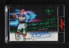 2021 Leaf Pearl Rite of PASSage Green Sparkle /7 Jim Kelly #RP-JK1 Auto HOF 17u0
