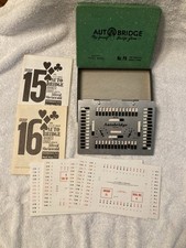 1957 Auto Bridge Play Yourself Card Game Vintage Deluxe Pocket Model No. PA
