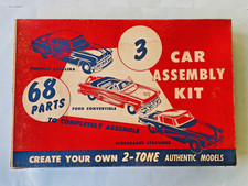 Rare Amt 1953 125 Scale 3 Car Assembly Set Studebaker Ford Conv Pontiac
