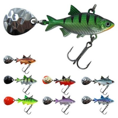 Jenzi Tail-Spinner Zinc Spin-Jig 4cm Artificial Lures Perch Firefly
