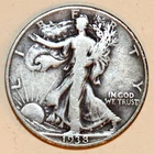 1938-D Walking Liberty Half Dollar - Fine - #C1561