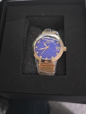 Oniss Women's Prima  Blue Dial Watch - ON5559-40_IPBU