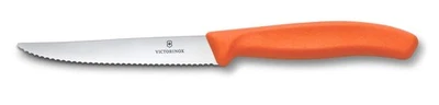 Victorinox Schweiz Steakmesser Pizzamesser Küchenmesser Grill 11 cm BBQ ORANGE - Bild 1 von 2
