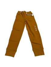 Gap Kids Heritage Logo Fleece XL Gold Joggers Drawstring w/ Pockets NEW w/ TAGS