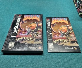 Playstation (PS1, PSX) DOOM original Long box And Manual Only NO GAME