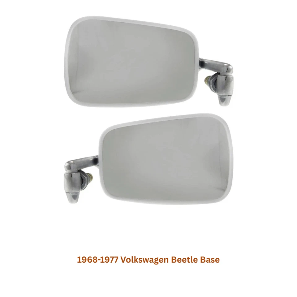 Volkswagen Beetle/Super Beetle 68-77 ESPEJO DERECHO Y DERECHO, ajuste manual, no plegable Foto 2 de 4