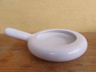 ANTICA PADELLA PORTAVASO IN CERAMICA SC RICHARD SAN CRISTOFORO SPUTACCHIERA