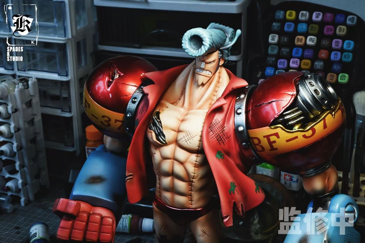Franky Resin SPK Studio One Piece Figurine Statue 2 heads 34cm | eBay