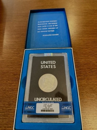 1883 O  GSA Morgan Dollar, NGC MS. 63, Rare Non CC