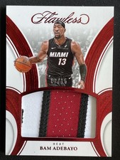Bam Adebayo 2024-25 Panini Flawless Flawless Patch Ruby /15 #P-BAM