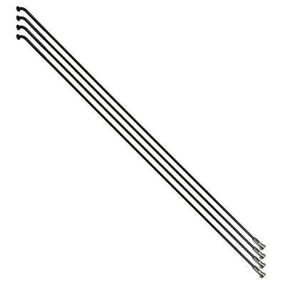RAYON INOX ARGENT 2mm L 272mm AVEC ECROU (TUBE DE 10