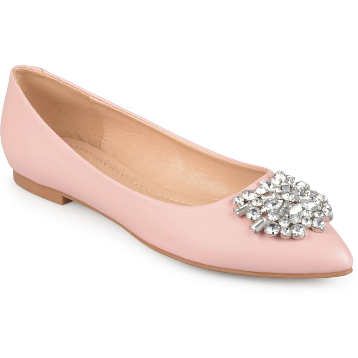 Женские туфли на плоской подошве Renzo Pink из коллекции Journee шириной 7,5 (C, D, W) BHFO 3576