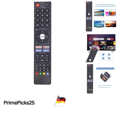 Ersatz Fernbedienung für Chiq, Saba, OK TV, keine Programmierung, Infrarot