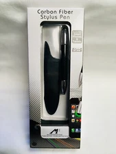 Monteverde M1 Carbon Fiber Stylus Pen Black Chrome Trim NEW in Box