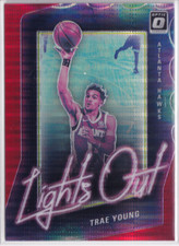 2020-21 Donruss Optic Lights Out Red Pulsar #4 Trae Young