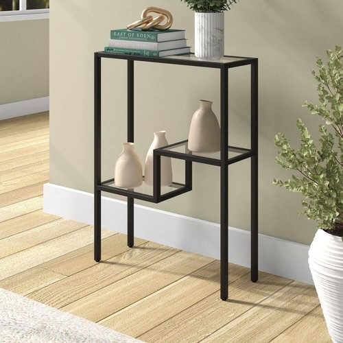 Tavolo Consolle Meyer+Cross 22" x 29,5" x 8" Rettangolare Finitura Bronzo Annerito - Foto 3 di 9
