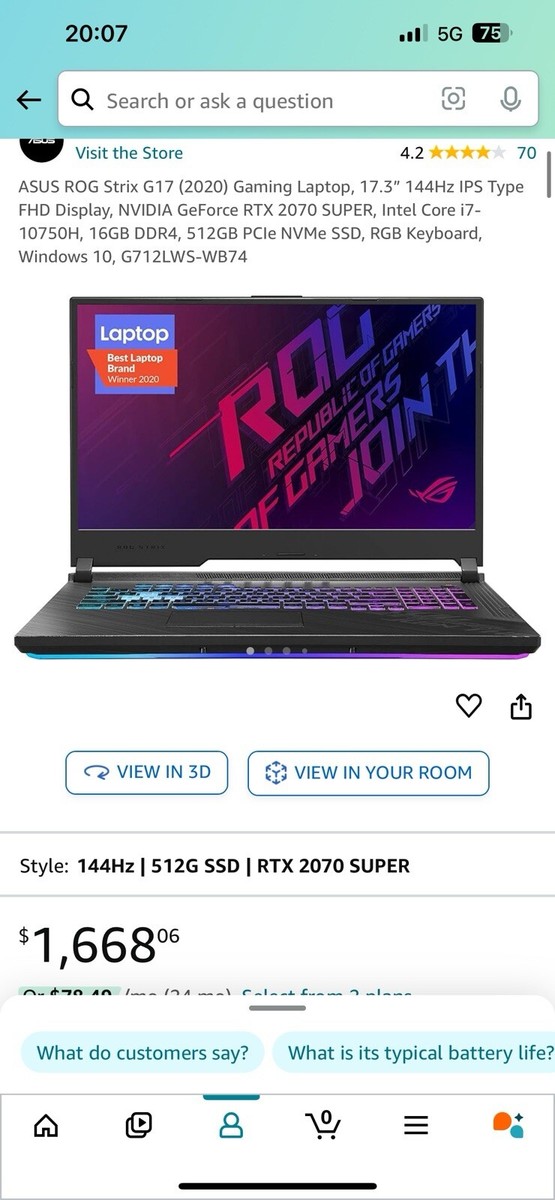 Intel Graphics Phdgd Now 2020 G17 2020 Rog Strix G17 2070 Asus Rog