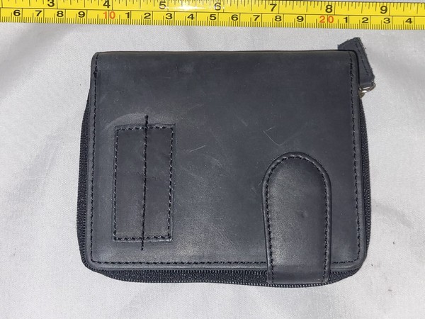 Unisex GeldböRse Schwarz Kunstleder Portemonnaie Portmonee Geldbeutel MiniböRse-image