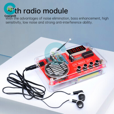 DIY FM Radio Electronic Kit Adjustable Frequency 150Hz-20KHz Welding Project 